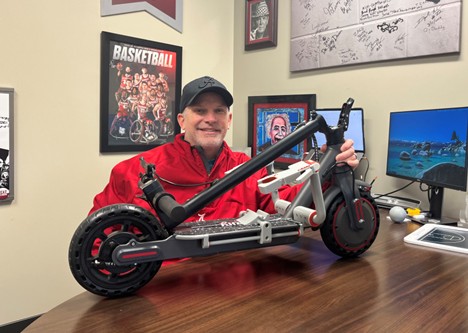 Ford Burttram, UA Men's Wheelchair Basketball Head Coach, endorsing U-Clamp